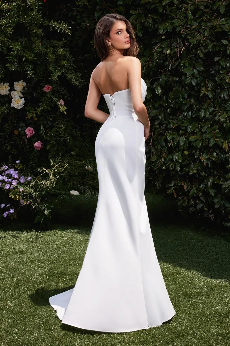 DENISE Off White Strapless Bustier Corset Bridal & Wedding Dress