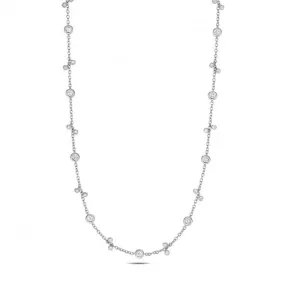 Diamond Jewellery 18ct White Gold Necklace NDQ155W