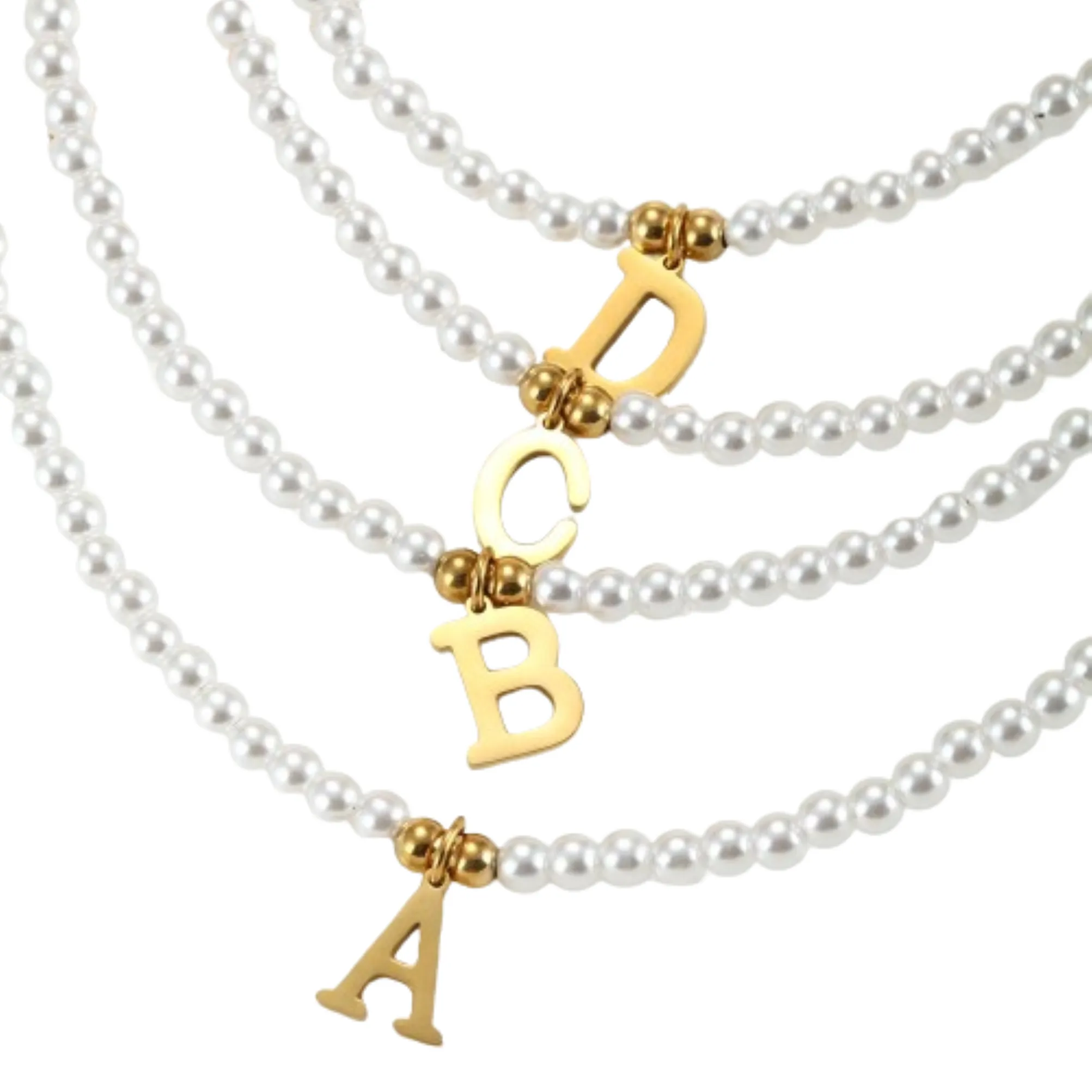 Initial Pearl Necklace