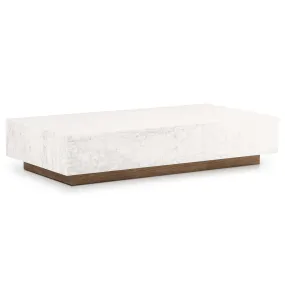 Masera Marble Coffee Table, White