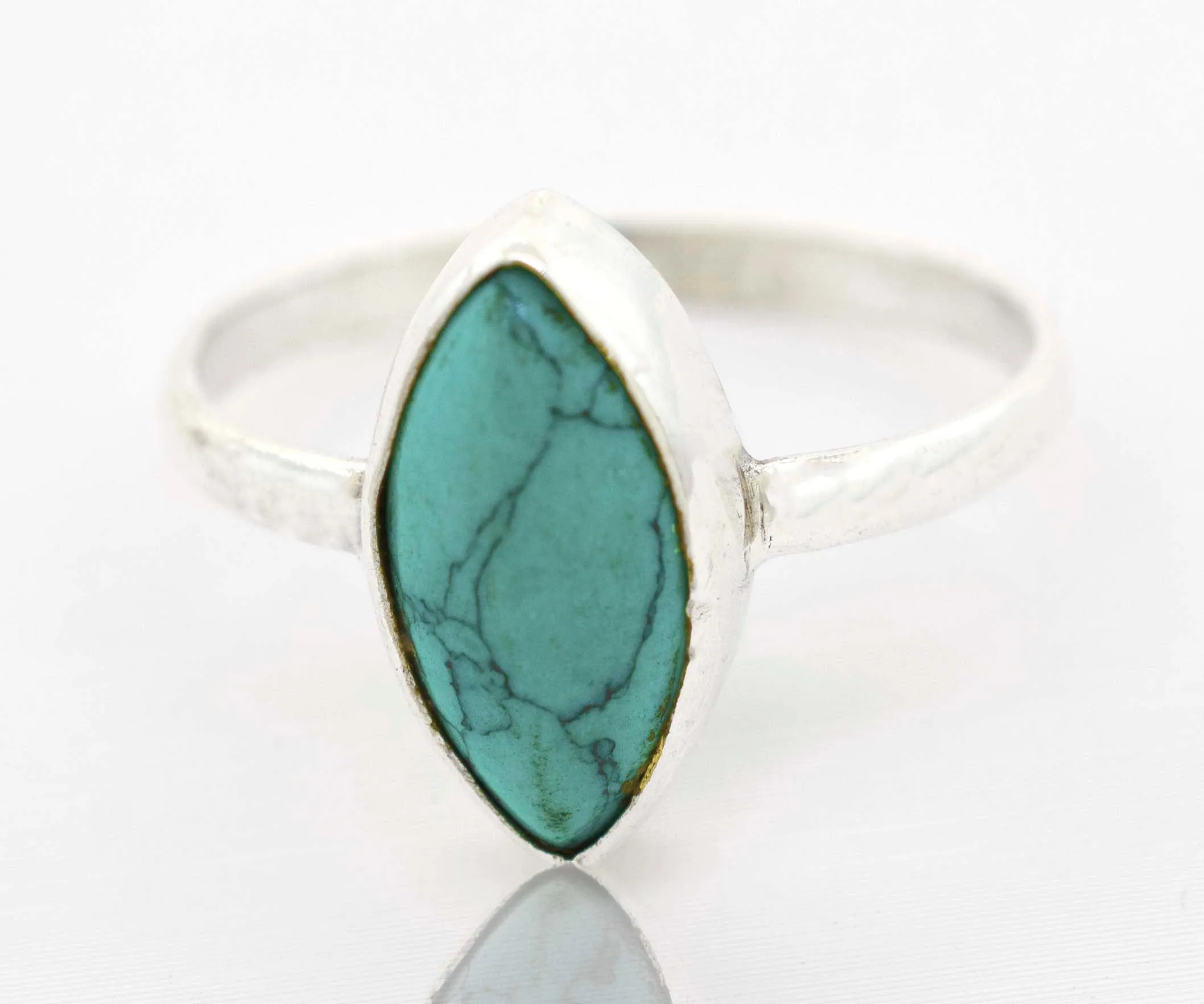 Simple Marquise Shaped Gemstone Ring